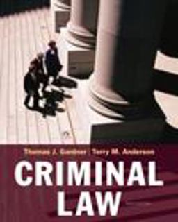 Criminal Law 10th 9780495390893 Front Cover