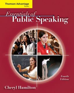 Essentials of Public Speaking 4th 9780495504245 Front Cover