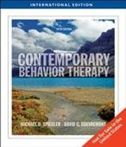 Contemporary Behavior Therapy, International Edition