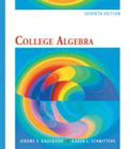 College Algebra 7th 9780495554035 Front Cover