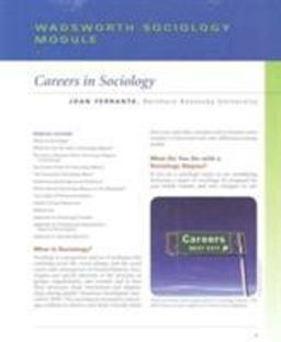 Careers in Sociology