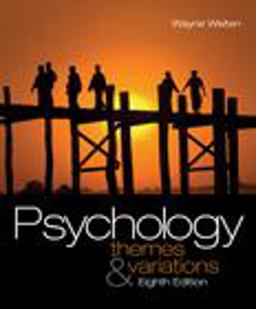 Psychology Themes and Variations 8th 9780495601975 Front Cover