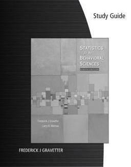 Statistics for the Behavioral Sciences Statistics for the Behavioral Sciences