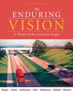 Enduring Vision A History of the American People 7th 9780495793595 Front Cover