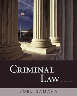 Ciminal Law 10th 9780495807490 Front Cover