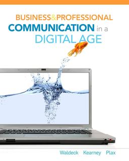 Business and Professional Communication in a Digital Age  9780495807988 Front Cover