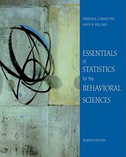 Essentials of Statistics for the Behavioral Sciences 7th 9780495812203 Front Cover
