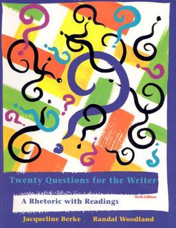 Twenty Questions for the Writer 2009 6th 9780495900313 Front Cover
