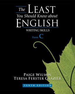 Least You Should Know about English Writing Skills, Form C 10th 9780495902867 Front Cover