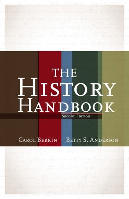 History Handbook 2nd 9780495906766 Front Cover