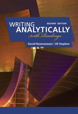 Writing Analytically with Readings 2nd 9780495910077 Front Cover