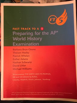 Fast Track to A 5 Preparing for the Ap World History Examination 5th 9780495912255 Front Cover
