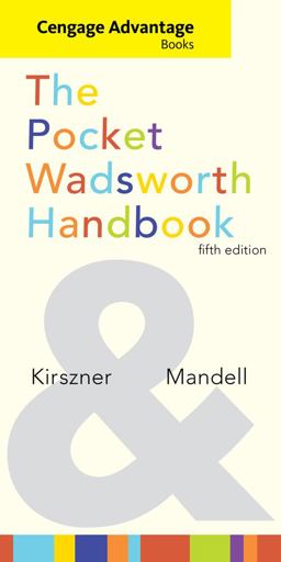 Cengage Advantage Books: the Pocket Wadsworth Handbook