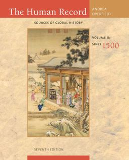Human Record Sources of Global History, Volume II: Since 1500 7th 9780495913085 Front Cover