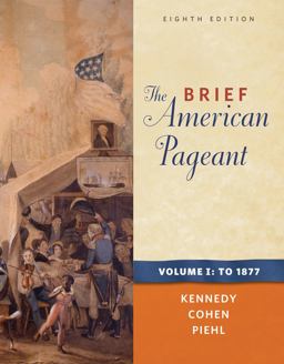 Brief American Pageant A History of the Republic to 1877 8th 9780495915355 Front Cover