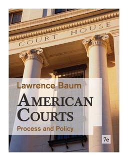American Courts Process and Policy 7th 9780495916376 Front Cover