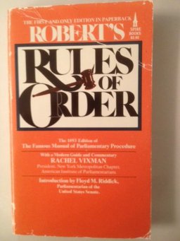 Robert's Rules of Order