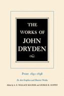 The Works of John Dryden, Volume XX