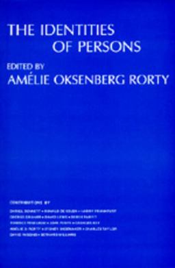Identities of Persons  9780520033092 Front Cover