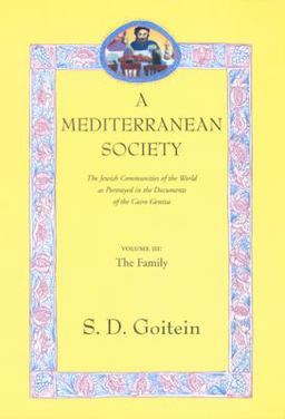 Mediterranean Society, Volume III The Jewish Communities of the Arab World As Portrayed in the Documents of the Cairo Geniza, the Family  9780520221604 Front Cover