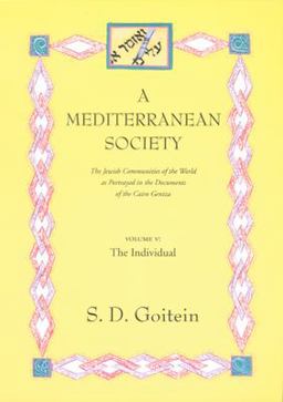 Mediterranean Society, Volume V The Jewish Communities of the Arab World As Portrayed in the Documents of the Cairo Geniza, the Individual  9780520221628 Front Cover