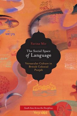 Social Space of Language Vernacular Culture in British Colonial Punjab  9780520262690 Front Cover