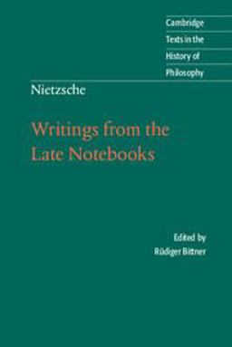 Writings from the Late Notebooks  9780521008877 Front Cover