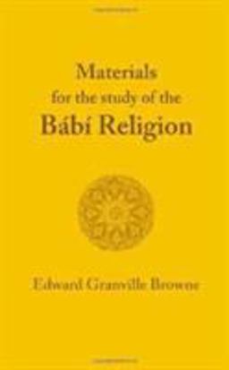 The Bábí Religion