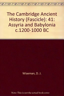 Assyria and Babylonia C. 1200-1000 BC