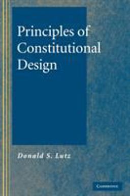 Principles of Constitutional Design  9780521063760 Front Cover