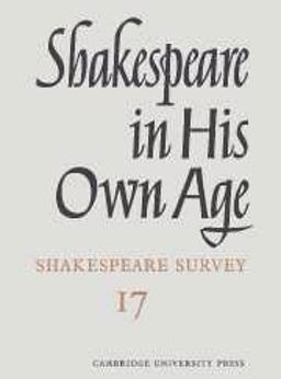 Shakespeare in His Own Age