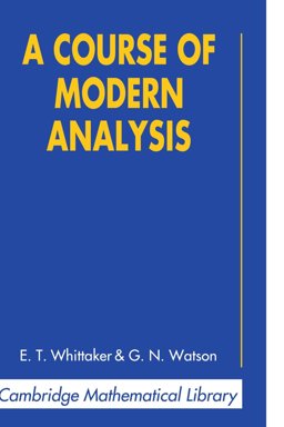 A Course of Modern Analysis