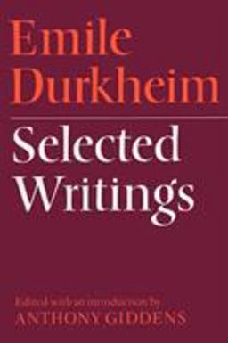 Emile Durkheim - Selected Writings  9780521097123 Front Cover
