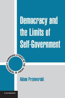 Democracy and the Limits of Self-Government  9780521140119 Front Cover