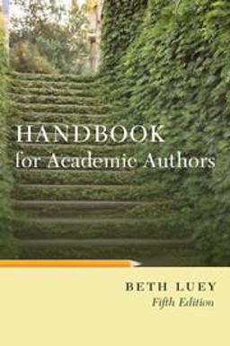 Handbook for Academic Authors 5th 9780521144094 Front Cover
