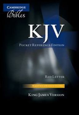KJV Pocket Reference Bible, Black French Morocco Leather with Zip Fastener, Red-Letter Text, KJ243  9780521146074 Front Cover