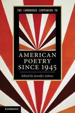 Cambridge Companion to American Poetry Since 1945  9780521147958 Front Cover