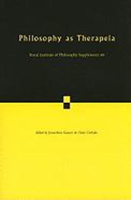 Philosophy as Therapeia