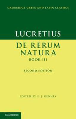 Lucretius - De Rerum Natura 2nd 9780521173896 Front Cover