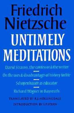 Untimely Meditations  9780521289276 Front Cover