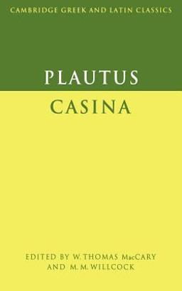 Plautus Casina  9780521290227 Front Cover