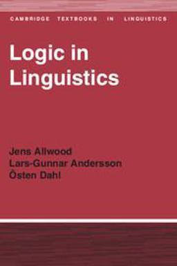 Logic in Linguistics  9780521291743 Front Cover