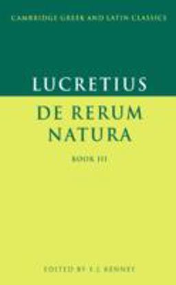 Lucretius De Rerum Natura  9780521291774 Front Cover