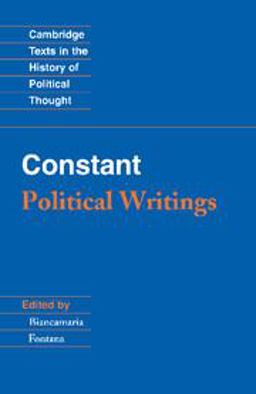 Constant Political Writings  9780521316323 Front Cover