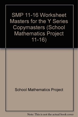 SMP 11-16 Worksheet Masters for the Y Series Copymasters