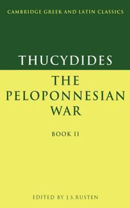 Thucydides The Peloponnesian War  9780521339292 Front Cover