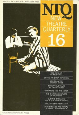 New Theatre Quarterly 16