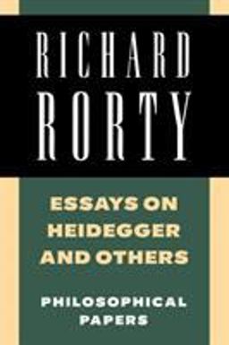Essays on Heidegger and Others Philosophical Papers  9780521358781 Front Cover
