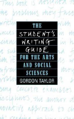 Student's Writing Guide to the Arts and Social Sciences  9780521369053 Front Cover