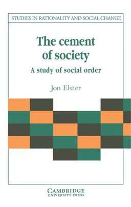 Cement of Society A Survey of Social Order  9780521376075 Front Cover